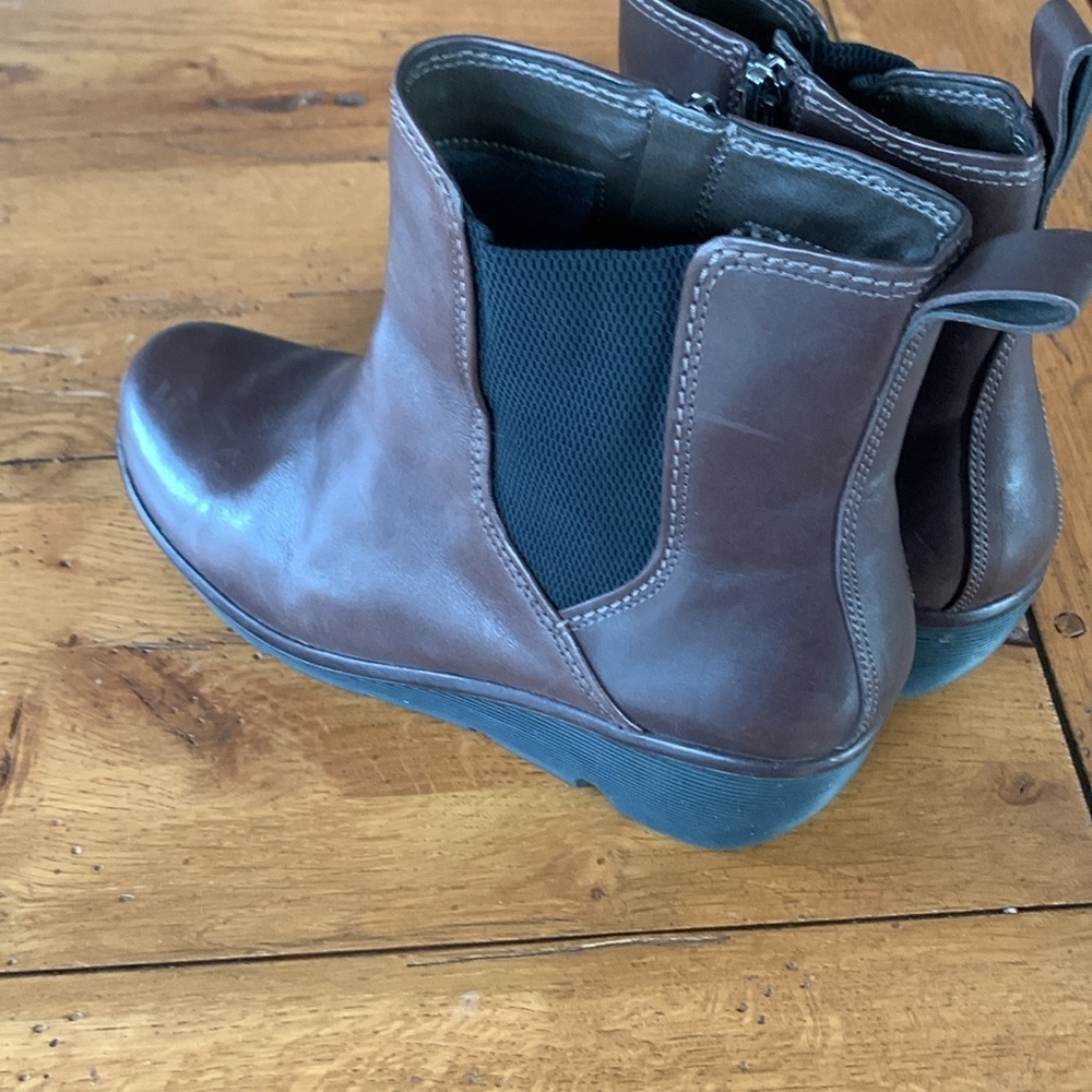 Clarks Artisan Clarene Surf Platform Boots Women’s Brown Chelsea Wedge Size 9 - Picture 12 of 12